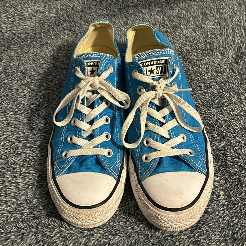 Converse All Star teal sneakers